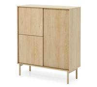 SELSEY - Buffet haut 3 portes- 103 cm - Cremona Eiche