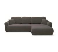 SELSEY - Canapé d'angle Olido - velours beige foncé