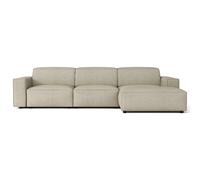 SELSEY - Canapé d'angle Sellmo - 287 cm - droite - Chenille Grege