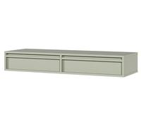 Selsey Coiffeuse avec Rangement Table De Maquillage avec 2 Tiroirs Suspendue Coin Beauté Style Moderne 110 cm Sauge Evo