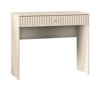 Selsey Coiffeuse Caletto élégante de 92 cm de Large, avec tiroir, décoration élégante en lamelles et poignées dorées, Durable, résistante à l'humidité et aux Rayures, pour Chambre à Coucher