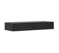 SELSEY - Coiffeuse VELVETO - 110 cm - noir
