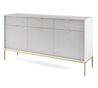Selsey Commode, Engineered Wood, Gris, 154 cm Longueur