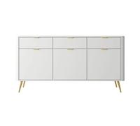 SELSEY - Commode OVAL - 163,5 cm - Blanc