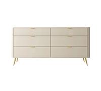 SELSEY - Commode OVAL - 171,7 cm - Beige