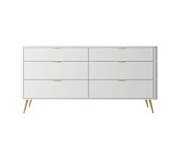 SELSEY - Commode OVAL - 171,7 cm - Blanc