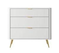 SELSEY - Commode OVAL - 92,4 cm - Blanc