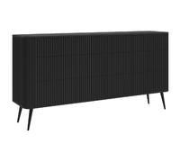 SELSEY - Commode OVARLO - 168 cm - Noir