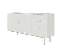 SELSEY - Commode VIVIARO - 154 cm - Blanc