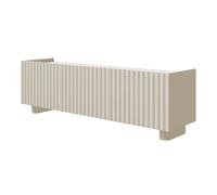 Selsey Meuble Tele Fiorra 144 x 38,3 x 49cm - Élégance et Fonctionnalité - Panneaux Stratifiés/MDF - Teinte Cachemire - Rangement Optimal et Gestion Câbles - Meuble de Télévision Salon Moderne