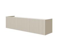 Selsey Meuble TV Suspendu Fiorra 144x38 cm - Design Moderne Cachemire - Meuble Télé avec Passages Câbles et 3 Compartiments - Murale en Panneaux Stratifiés et MDF - Élégant et Fonctionnel