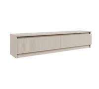SELSEY - Meuble TV SANDIA - 154 cm - gris cachemire
