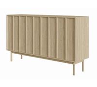 Selsey Neksto Commode de Rangement, à 3 Portes, 150 cm, à tiroirs, avec Pieds en Bois de chêne huilé