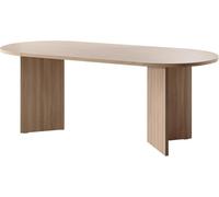 Selsey Table À Manger Ovale 90 x 204 cm, 6-10 Personnes, Chêne Lindberg