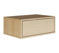 SELSEY - Table de chevet FRAMME - 50 cm - Aspect chêne