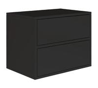SELSEY - Table de chevet FRAMME - 50 cm - Noir