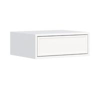 Selsey - Table de chevet suspendue avec tiroi VELVETO - 50 cm - blanc