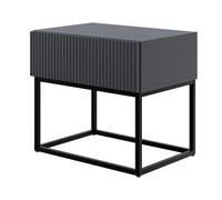 SELSEY - Table de chevet VELDIO - 50 cm - Noir