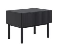 SELSEY - Table de chevet VELDIO II - 50 cm - Noir