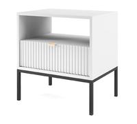 SELSEY - Table de chevet VELLORE - 54 cm - Blanc