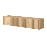 Selsey TELIRE - Meuble TV 140 cm en chêne Artisan avec façade fraisée