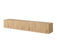 Selsey TELIRE - Meuble TV 175 cm en chêne Artisan avec façade fraisée