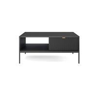 Selsey VELLORE Table Basse, Noir, 104 cm x 68 cm x 46 cm