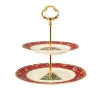 Seltmann Marie-Luise 001.756791 Présentoir à gâteaux 2 pièces Motif nostalgie de Noël