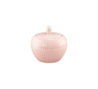 Seltmann Weiden Amina Sucrier, boîte avec couvercle, pour sucre, édulcorant et candi, avec motif en relief fin, porcelaine, passe au lave-vaisselle, rose, 290 ml