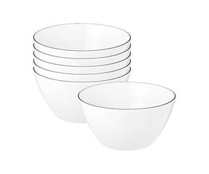 Seltmann Weiden Lido Black Line 10826 Lot de 6 bols à céréales 15 cm