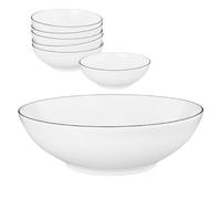 Seltmann Weiden Lido Black Line Bol 23 cm + bols à dessert 7 pièces