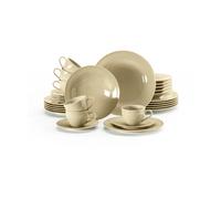 Seltmann Weiden Service de table Beat 30 pièces Beige sable