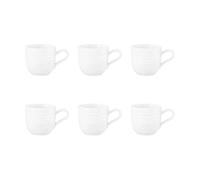 Seltmann Weiden Tasse à expresso 9 cl. lot de 6 Blanc