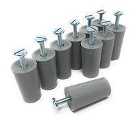 Selve Butée Butoir de tampon pour volet roulant 40 mm Gris - Lot de 10