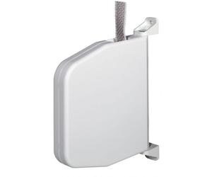 Selve Mini enrouleur pivotant, montage en saillie, avec sangle de 7 m de long et 15 mm de large, blanc