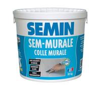 Sem-Murale, Colle pour Toiles de Verre et Revêtements Muraux Légers Semin, Prêt à l'Emploi, Seau de 10 kg