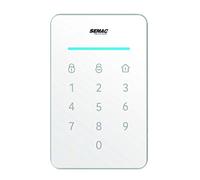 SEMAC - Clavier Digicode sans Fil pour Alarme ALM650,13 Boutons tactiles,Lecteur Badge RFID,3 voyants LED,Batterie intégrée