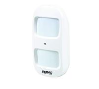 SEMAC Electronique ALM 603 Capteur d'Infrarouge sans Fil Mural Blanc - Capteur de Mouvement Capteur d'Infrarouge, sans Fil, 80 m, 148 mm, 118 mm, 192 mm