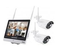 Semac Kit 2X Cameras Pro Vidéo Surveillance Full HD 1080p avec Ecran 10" 25cm sans Fil