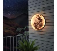 SEMANHUA Applique murale Big Moon - Lampe de jardin LED d'extérieur 15 W, applique murale décorative étanche en forme de croissant for patio, entrée et cour(24CM)