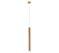 SEMANHUA LED Long Tube Lustre Lampe à Suspension en Aluminium 3W Lampe à Suspension Cylindrique Minimaliste Îlot de Cuisine Lampe Suspendue de Chambre à Coucher (Color : Warm Light, Size : Height-60