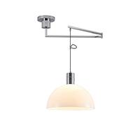 SEMANHUA Suspension Industrielle en métal avec Bras à Bascule, luminaire Suspendu en Fer, plafonnier for îlot de Cuisine, loft Vintage, Lustre à 1 lumière (Color : White)