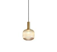 SEMANHUAOZ E27 Source de lumière Lustre à tête unique, abat-jour suspendu en verre de style industriel, luminaires de plafond, lampe à suspension de décoration de bar de salon de salle à manger (Colo