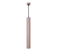 SEMANHUAOZ Plafonnier LED 3 W à suspension moderne en forme de cylindre en or rose avec cordon réglable - Mini spot à tube long for îlot de cuisine, salle à manger, bar (4000 K, 30 cm)(Color:Neutral l