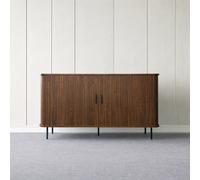 Semarang buffet en bois cannelé à portes coulissantes 140cm