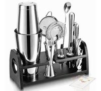 Semderm Ensemble Shaker à Cocktail Professionnel Mixology - Ensemble Shaker Boston en Acier Inoxydable Extra épais | Kit de Bar pour Bar à Domicile