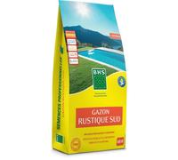 Semence de Gazon - BHS - Gazon Rustique Sud - 10kg - Résistant aux conditions sèches grâce à la fétuque élevée. Rapide et homogène.