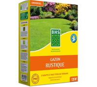 Semence de Gazon rustique - BHS - Boîte de 3 kg - Résistant aux conditions climatiques difficiles - Soleil - Rouge