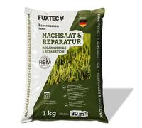Semences de gazon FUXTEC FX-RSNR1 - sursemis et réparation 1kg/30m² - germination rapide - mélange robuste soleil ombre