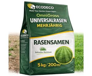 Semences de Gazon Universel 5 kg pour 200 m² | Graines de Gazon d'ombre avec 50 % de ray-grass - Régénération Rapide pour Gazon Sec, Sport et Jeux
